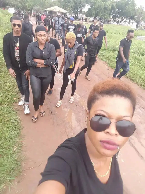 Photos From The Burial Of ‘Gbaja Marine’, Nigerian Cultist Who Was Killed In Ghana.